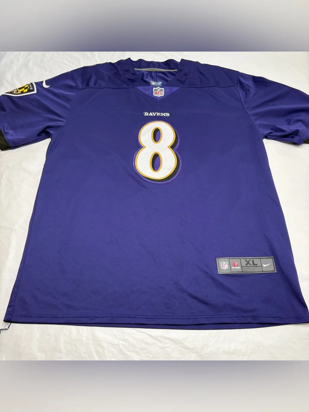 Baltimore Ravens Lamar Jackson #8 Purple On Field Nike Jersey Men’s XL